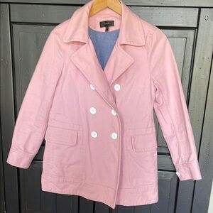 J. Crew cotton twill double breasted jacket size 4